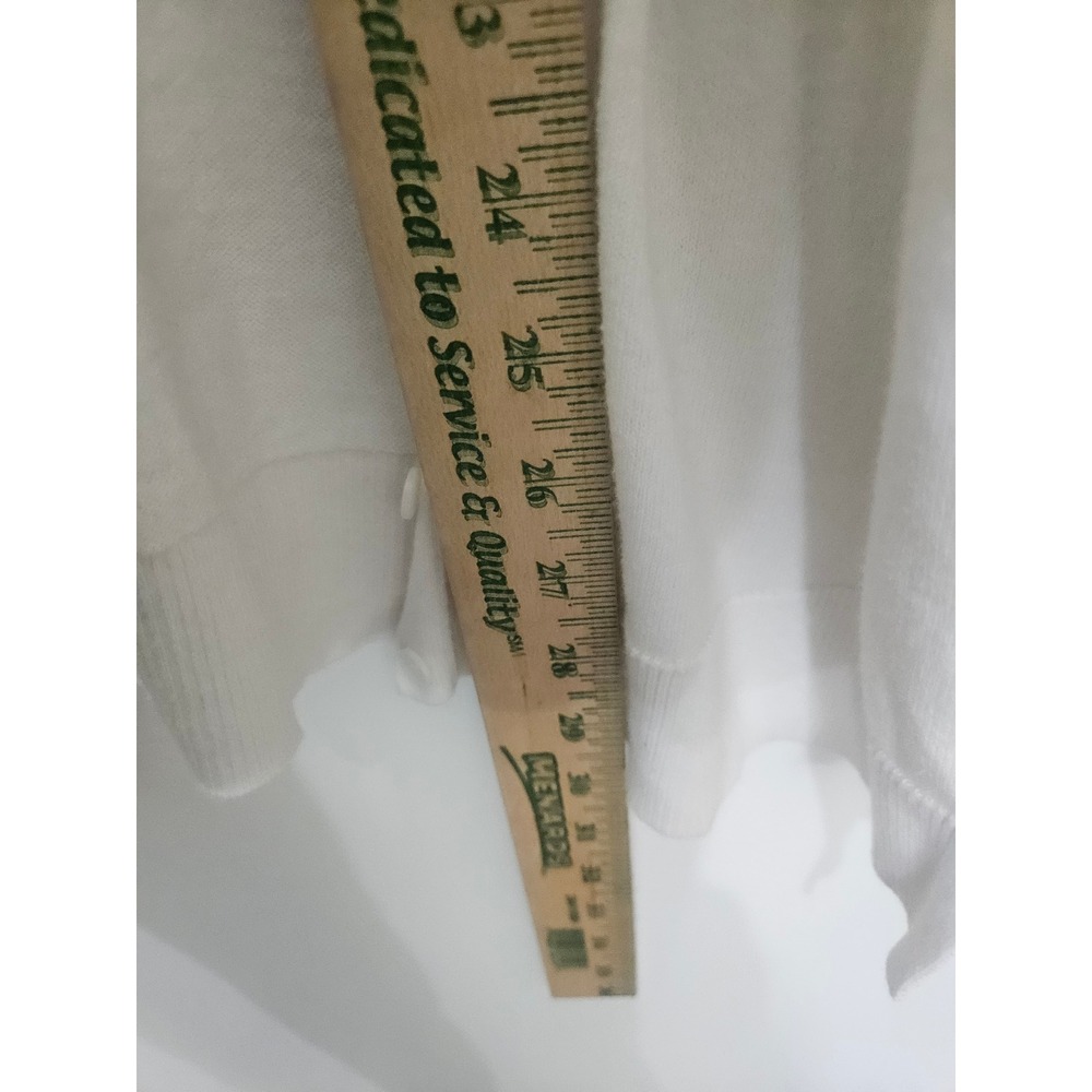 Old Navy White Open Front Cardigan Sweater Womens 2X Plus Cotton Blend Long Slee - Picture 6 of 7